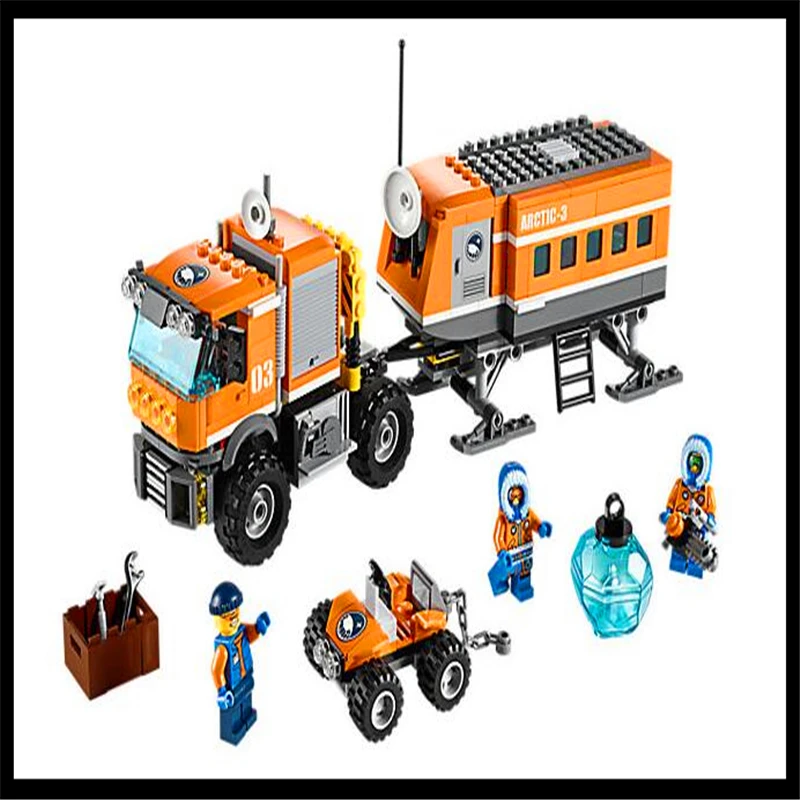 

BELA 10440 394Pcs Polar Adventure Arctic Outpost Model Building Block Construction Toys Gift For Children Compatible Legoe