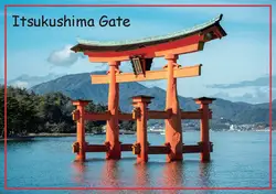 Прямоугольник жесткой магниты 78*54 мм itsukushima ворота магниты 20149 Япония туристический памятные подарок