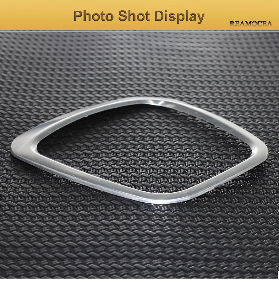 Reamocea Car Styling Aluminum Alloy Auto Steering Wheel Sticker Emblem Trim Frame Decal For Audi A3 A4L A6L Q3 Q5 (5)