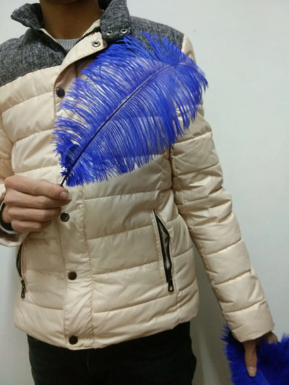 Wholesale 50 Pc High Quality Royal Blue Ostrich Feather 12
