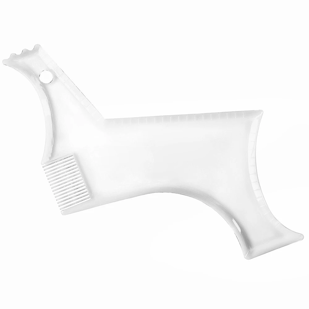 Beard Shaping Styling Tool with Inbuilt Comb for Perfect Line up Edging Men's Facial Hair Style Styling Tool Stencil Beard Comb Beard Shaping Styling Tool with Inbuilt Comb for Perfect Line up Edging Men's Facial Hair Style Styling Tool Stencil Beard Comb