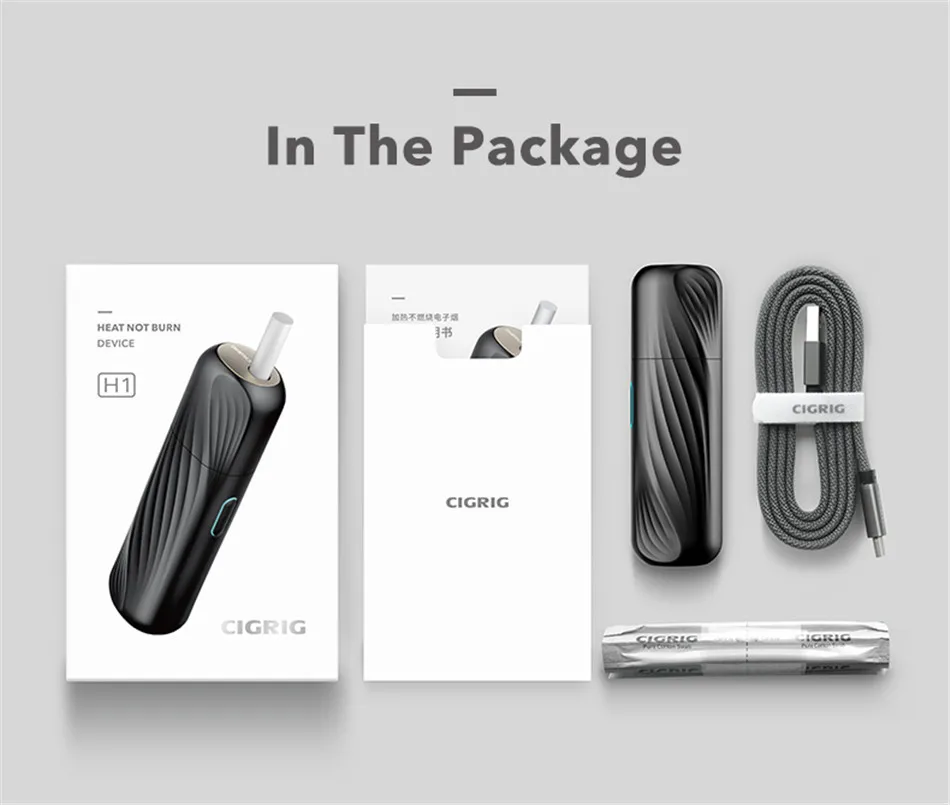 Горячая не огонь вейп ручка CIGRIG H1 без сгорания испаритель с 2900 мАч набор электронных сигарет для Heeting для JOUZ 20
