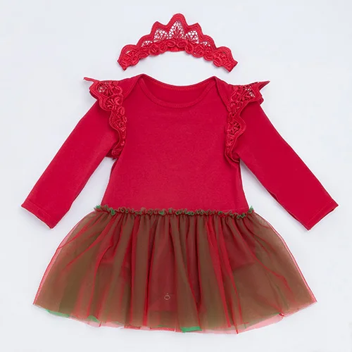 YK& Loving/красное платье комбинезон для маленьких девочек; Сетчатое платье одежда для малышей с длинными рукавами и вышивкой в виде крыльев; Цвет черный, розовый - Цвет: GAE011