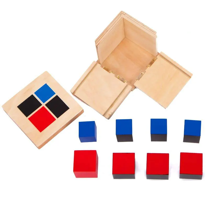 Montessori Wooden Toys Binomial Cube Montessori Math Materials Preschool Educational Learning Toys For Children MG1464H