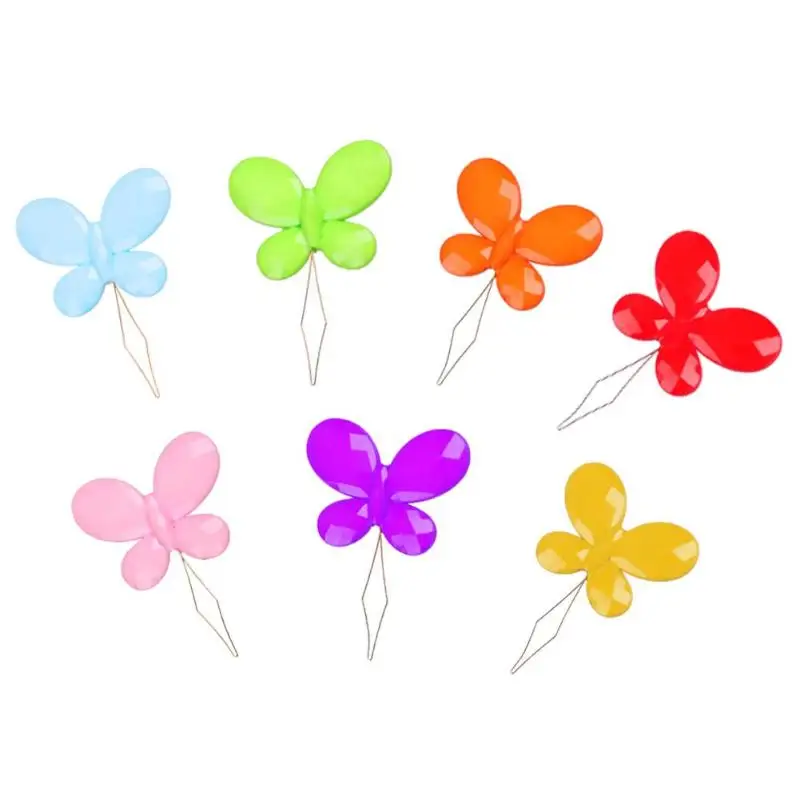 

1/5PCS Butterfly Wire Needle Threader Embroidery Cross Stitch Insertion Tools Easy Automatic Needle Threader Random Color