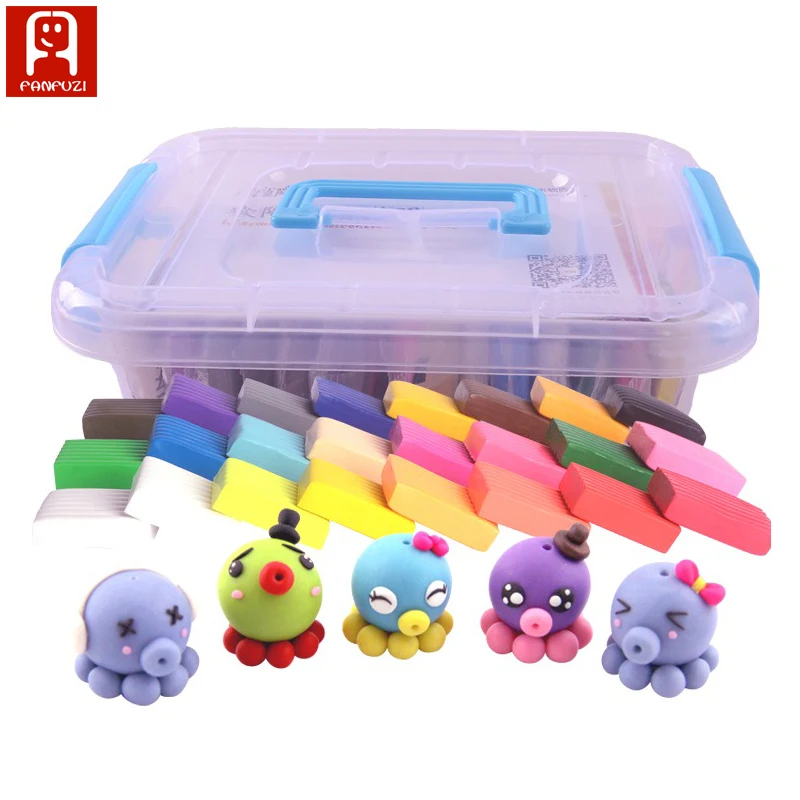 36 colors/set DIY soft polymer modeling clay handmade fimo play dough