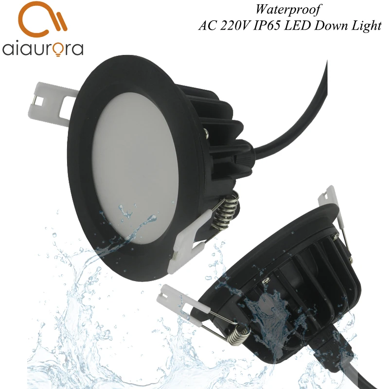 ip65 led down light black-1