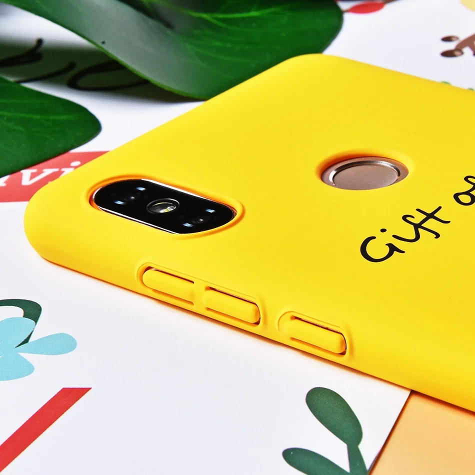 TOMKAS Cute Couple Cactus Case for Xiaomi Redmi Note 5 5 Pro Cover Mi A1 Yellow Summer Phone Case for Xiaomi Redmi 4X 5 Plus (6)