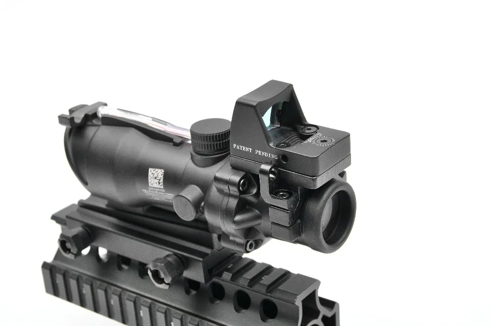 Trijicon ACOG 4X32 прицел Cahevron сетка волокно зеленый красный с подсветкой RMR Mirco Красный точка зрения тактический охотничий прицел