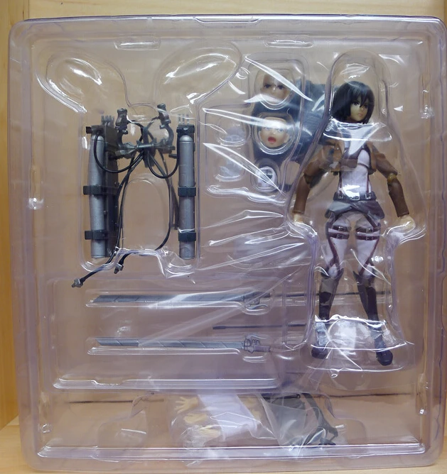 Figma 3 стиль атака на Титанов Аниме Shingeki no Kyojin Скаутинг Легион Леви в коробке ПВХ