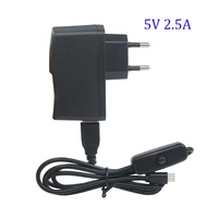 Hot Raspberry Pi 3 Power Charger 5V2.5A Micro USB Power Adapter With ON/OFF Switch button US/EU/UK For RPI 3 for mobile phone