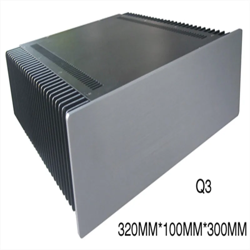 Q3 алюминиевая панель усилитель шасси/предусилитель/усилитель класса A чехол/AMP Корпус/Чехол/DIY коробка(320*100*300 мм