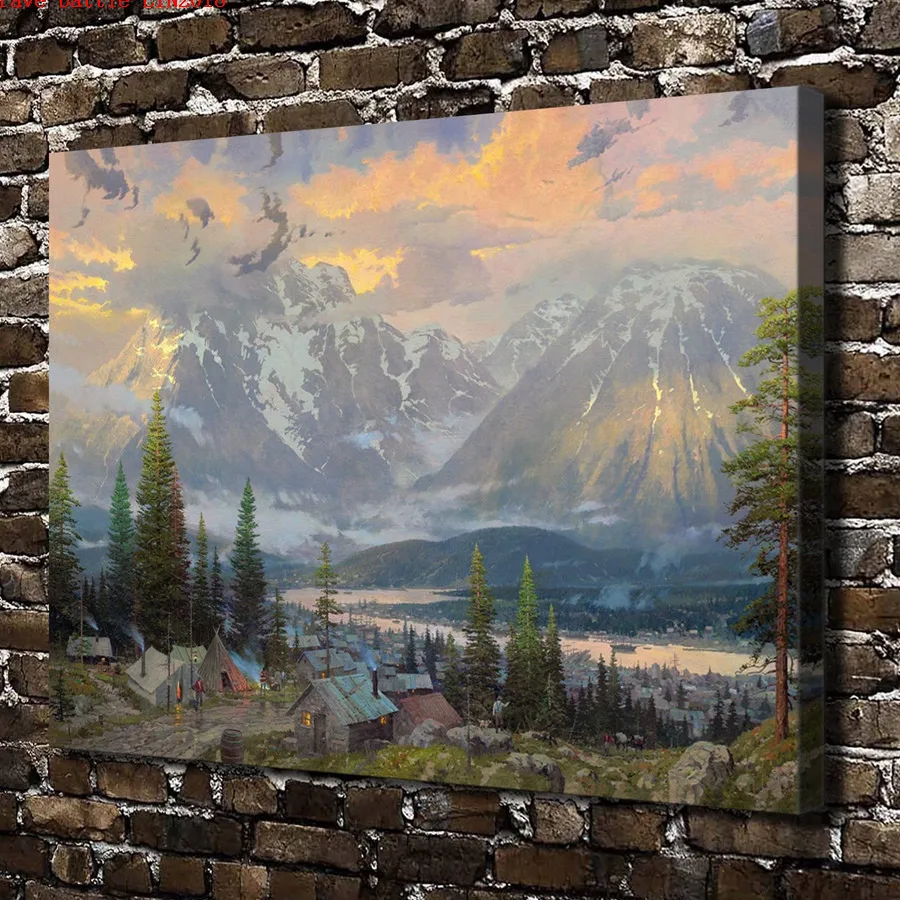 Thomas Kinkade Grea North холст картина печать гостиная домашний декор Современное