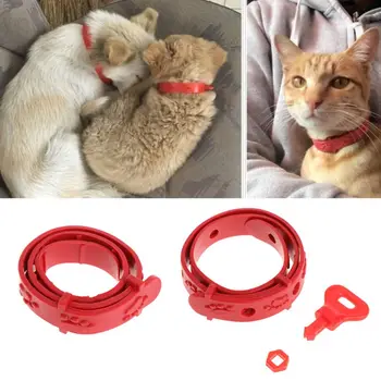 

Red Adjustable Dog Cat Rabbit Neck Strap Anti Flea Mite Acari Tick Remedy Pet Collar Pet Supplies Summer Products