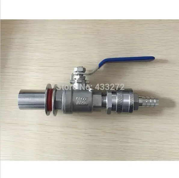 

Stainless Steel homebrew Weldless Kettle Valve Kit, 1/2"BSP,with Quick Disconnect Set and bulkhead assembly
