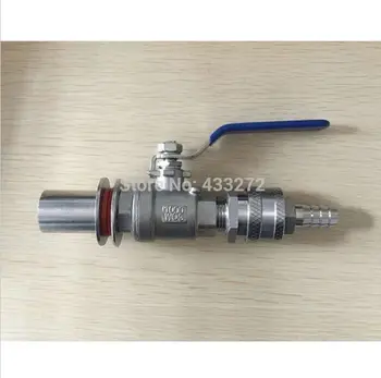 

Stainless Steel homebrew Weldless Kettle Valve Kit, 1/2"BSP,with Quick Disconnect Set and bulkhead assembly