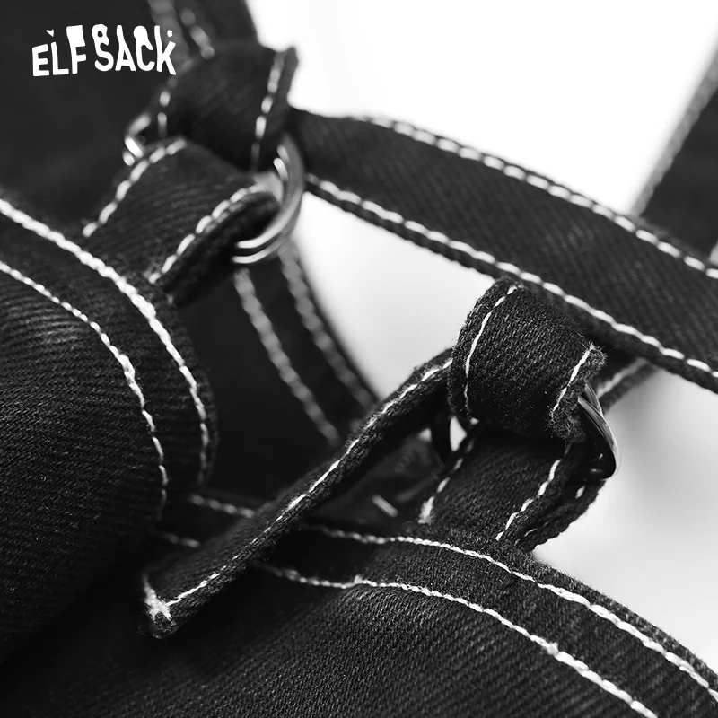 Женский хлопковый костюм ELFSACK повседневный комплект из футболки с буквенным