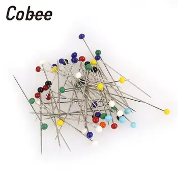 

DIY Sewing Pins DIY Dressmaking Straight Pins DIY Head Pins 50pcs/Box Fixed Pins Universal Crafts Glass Ball