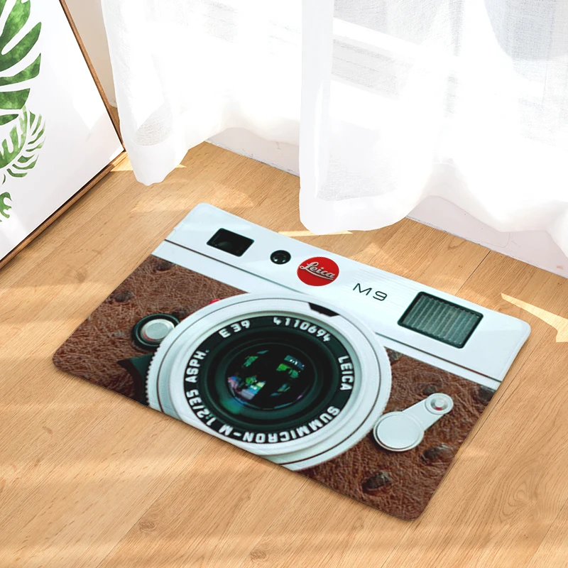  Camera Mats Anti Slip Floor Carpet 3D Tape Pattern Print Doormat for Bathroom Kitchen Entrance Rugs