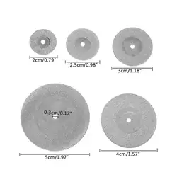 5 шт. алмазные режущие диски небольшой круглый заостренный шлифовальные круги пилы для роторный инструмент