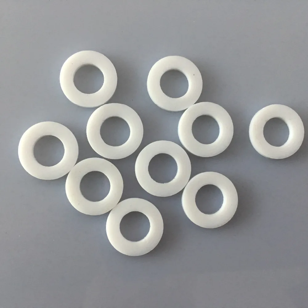 10pcs Sale YT915X OD 12mm ID 6mm Thickenss 2mm Ring Gaskets White