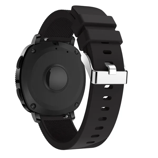 BEHUA 20 мм ремешок для часов Garmin Vivoactive 3/Garmin 645/Huami Youth/samsung gear Sport Силиконовый Резиновый Браслет ремешок - Color: Black