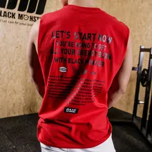 Мужская майка для бодибилдинга, тренажерные залы, фитнес-тренировки, хлопковая рубашка без рукавов, брендовая одежда, Стрингер, майка, мужской повседневный жилет