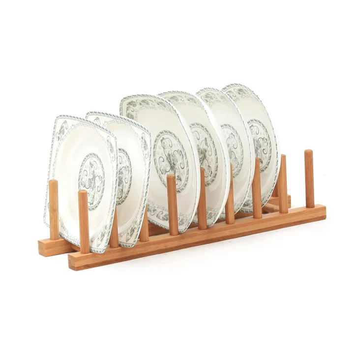 Bamboo Plate Rack/Pot Lid Holderin Storage Holders & Racks from Home