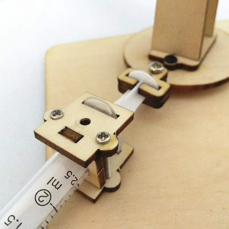 Happyxuan DIY 4 Channel Hydraulic Excavator Kit Kid Science School Project STEM Education Physics Fun Toys Technology Experiment