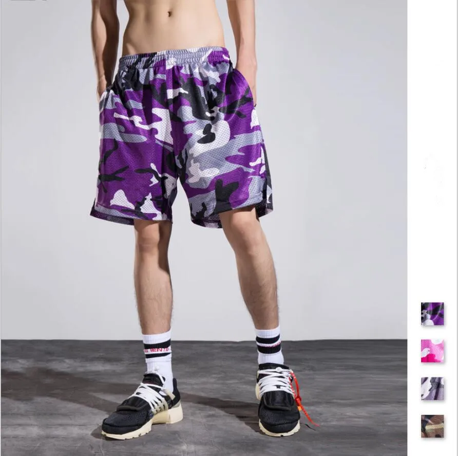 Для мужчин Летние Личность Черный high street Повседневные Шорты Мода Досуг Камуфляж Шорты сцены хип-хоп исполнитель костюм