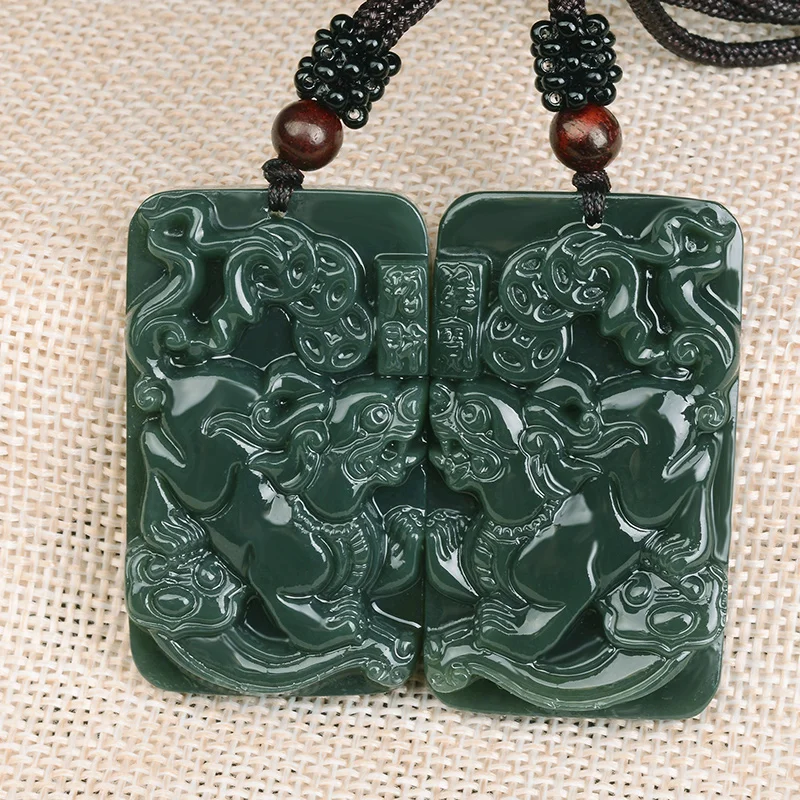 Бесплатная доставка xinjiang hetian jade подвеска guangong Bodhisattva голова кулон для