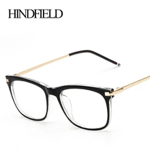 HINDFIELD 2016 Fashion Black Plastic Myopia Glasses Frame Women Brand Clear Lens glasses Frame Oculos font