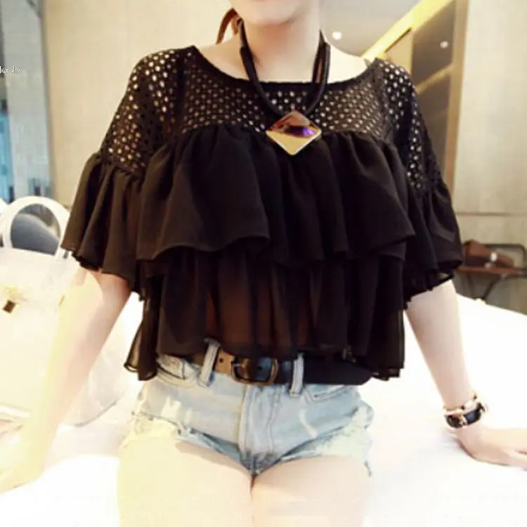 2015 women Chiffon blouses feminina casual Shirts ...