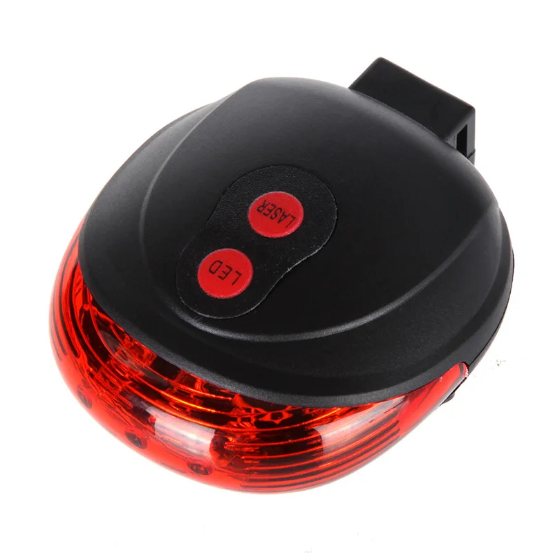 

WasaFire 5LED Rear Reflector Bicycle Accessory Bike Light Laser Tail 7 Flash Modes MTB Light Safety Warning Riding Bicycle Lamps