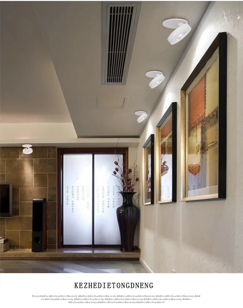 Super Bright  220V Led downlight COB Spot Light 3w 5w 7w 10w recessed Lights Bulbs Indoor Lighting warm white /cold white