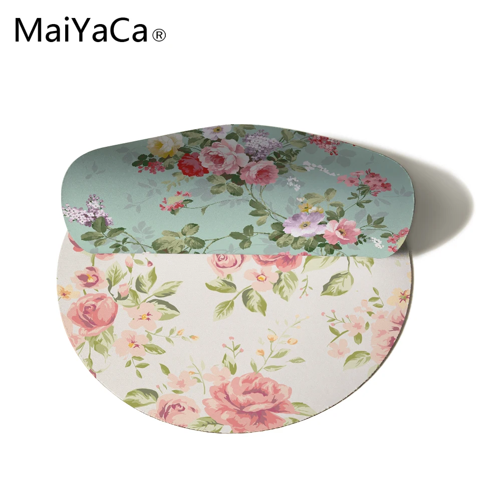 MaiYaCa love of a flower prints коврик для мыши маленький размер круглый игровой Нескользящий Резиновый Коврик