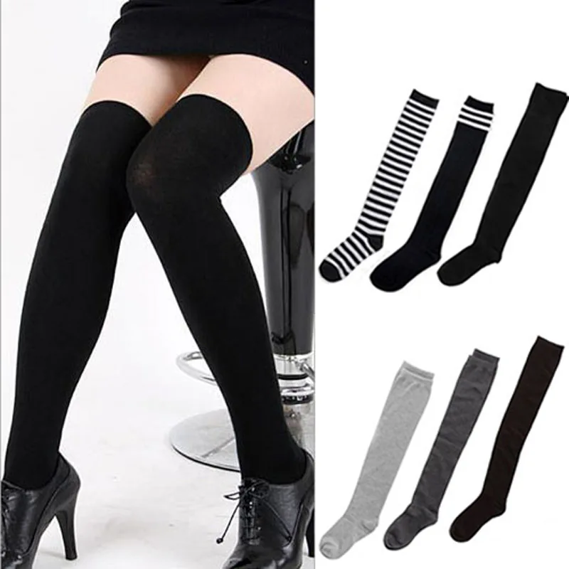 Women's Cotton Sexy Thigh High Over The Knee Socks Long Stockings For Ladies FS99 Women's Cotton Sexy Thigh High Over The Knee Socks Long Stockings For Ladies FS99