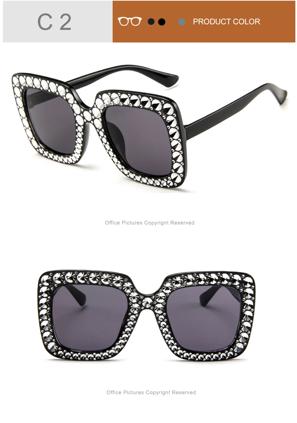 jumlai Large Frame Sunglasses Women Luxury ManWomen Sun Glasses Classic Vintage Outdoor Shopping Oculos De Sol (5)