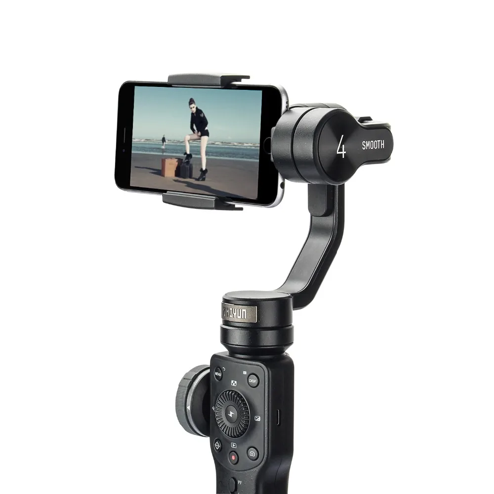  Zhiyun Smooth 4 smartphone 3 Axis gimbal stabilizer Mobile video steadicam for iphone/Android actio