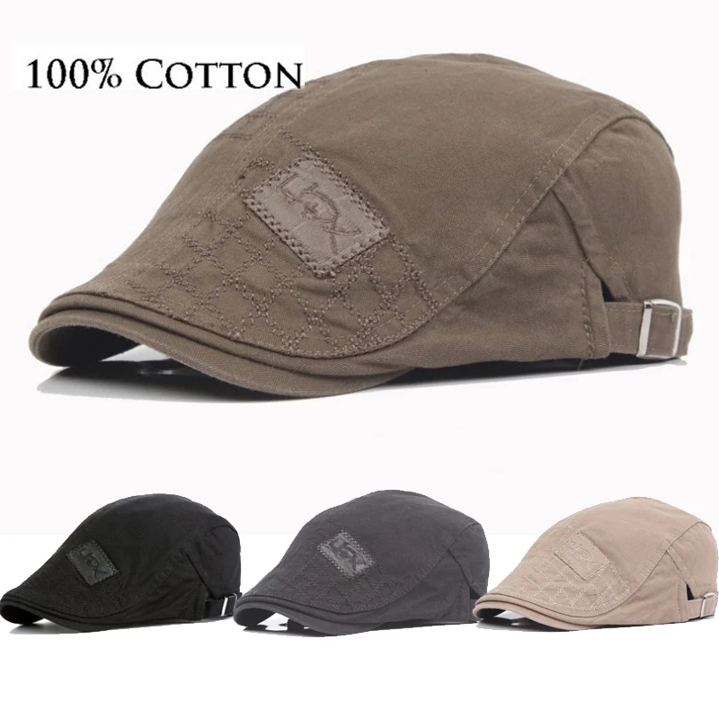 flat peak golf caps