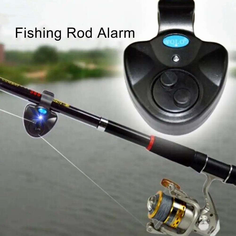 

LED Light Electric Fishing Rod Alarm Sound Indicator Fish Finder Gear Equipment
