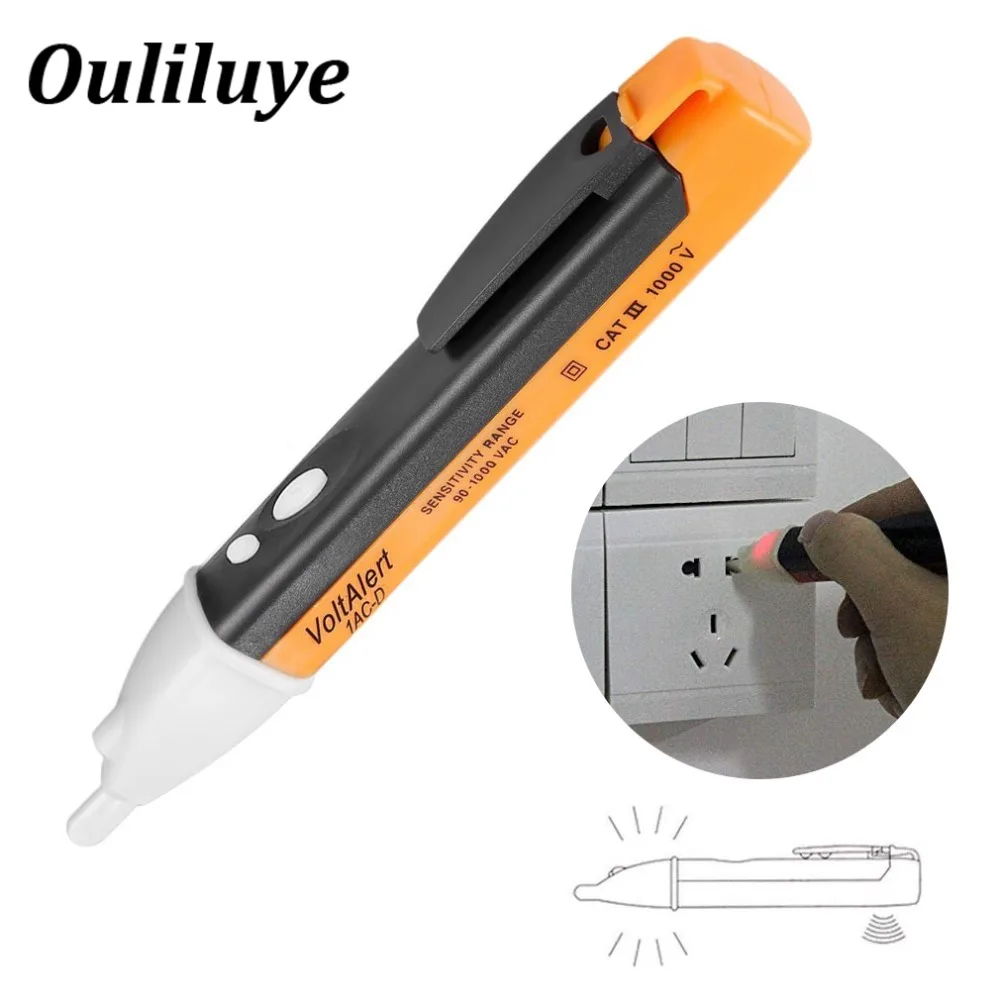 

Socket Wall AC Power Outlet Voltage Detector Sensor Tester Electric Test Pen LED Light Voltage Indicator Detector Instruments