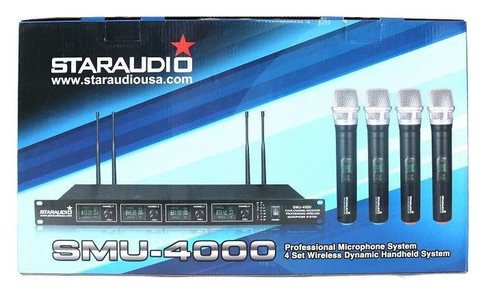 Staraudio PRO DJ этап КТВ 10 канал USB Bluetooth MP3 смеситель W/4CH UHF Ручной микрофон SMX 1000B|microphone