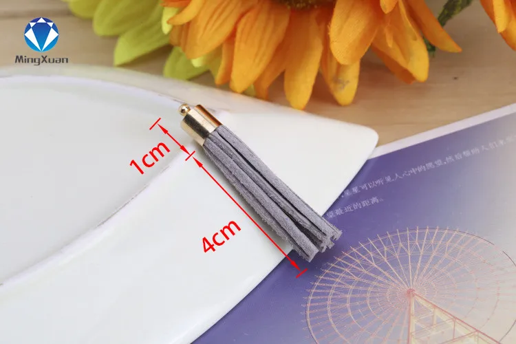 10 шт 5 см хлопок замша кисточки серьги кулон Сатиновые для DIY ювелирных изделий