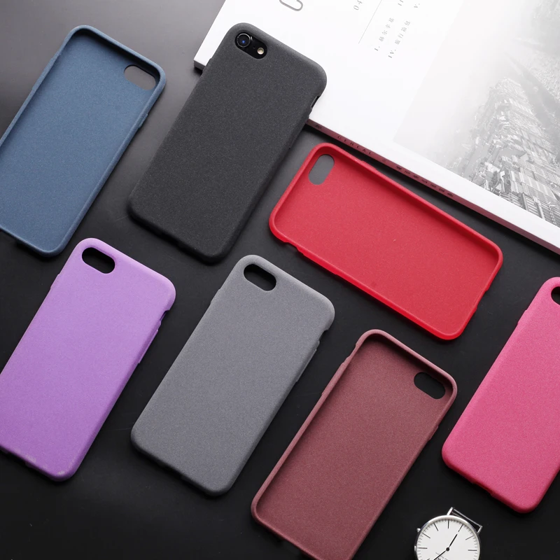 

Luxury Simple Plain Color Matte Phone Case For iphone 7 8 6 6S Plus Ultra thin Soft TPU Silicon Cover For iphone X 10 Coque Capa