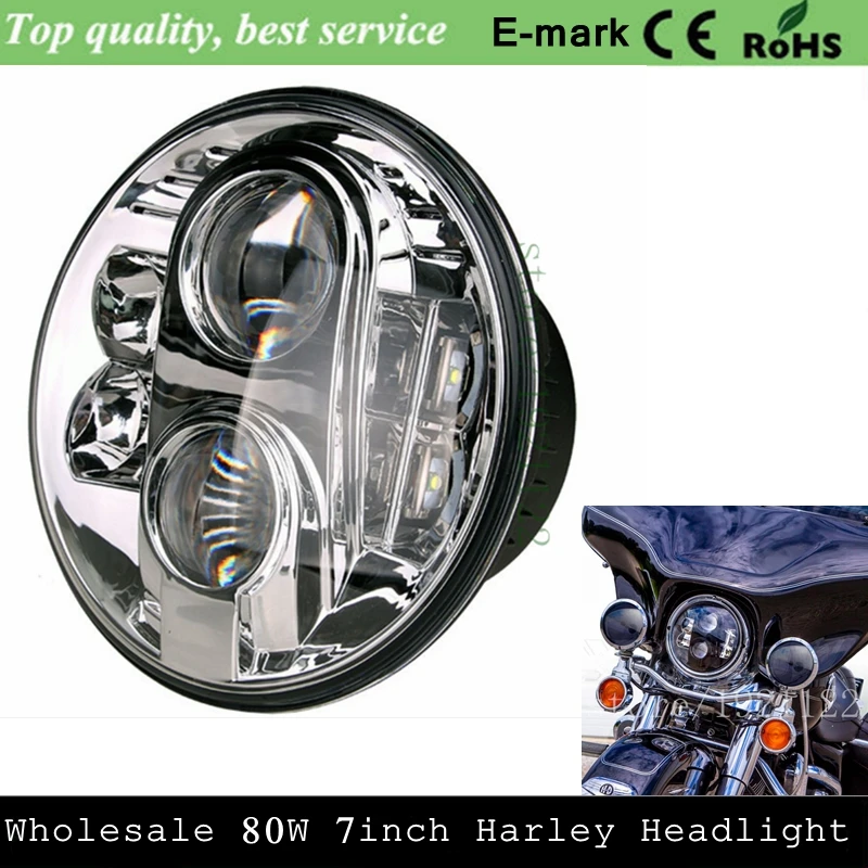 7 &quotфара для мотоцикла Harley 7&quot круглый светодиодный Привет ближнего фары дюймов