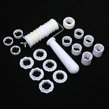 

1set Fondant Strip Ribbon Embosser Roller Cutter Sugarcraft Cake Decorating Tools Cookie Cutter Baking tools