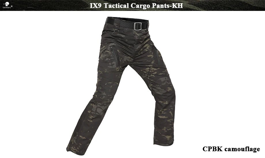 Охотничьи брюки IX9 S-5XL Ripstop, хлопковые Комбинированные брюки-карго, городские военные эластичные мужские брюки с несколькими карманами