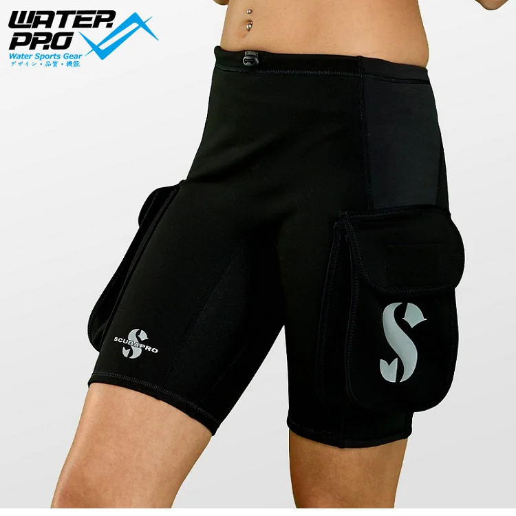 Scubapro NEW Hybird Cargo T Short 1mm Rash Pant with Pocketsin Wetsuit