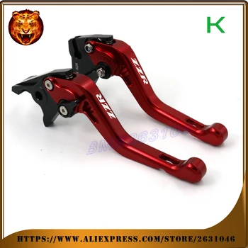 

Adjustable Short Brake Clutch Levers For kawasaki ZZR600 ZZR-600 90 03 04 LOGO FREE SHIPPING BLUE GREEN Motorcycle Accessories